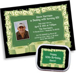 Casino Cash Party Invitations and Supplies